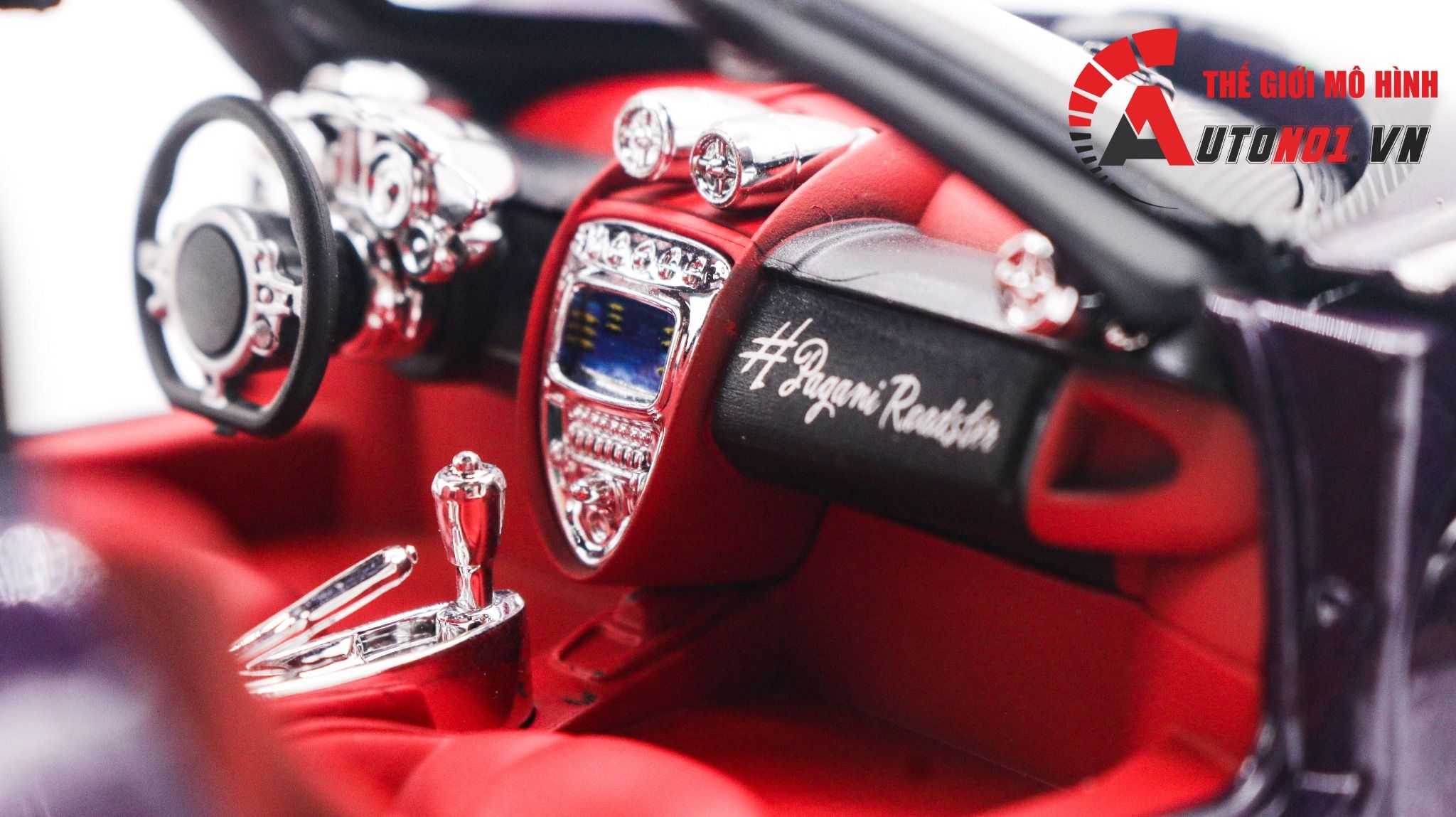 Mô hình xe Pagani Huayra Dinastia đánh lái được full open 1:24 Chezhi OT399