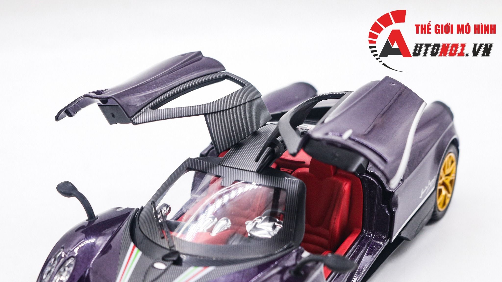 Mô hình xe Pagani Huayra Dinastia đánh lái được full open 1:24 Chezhi OT399