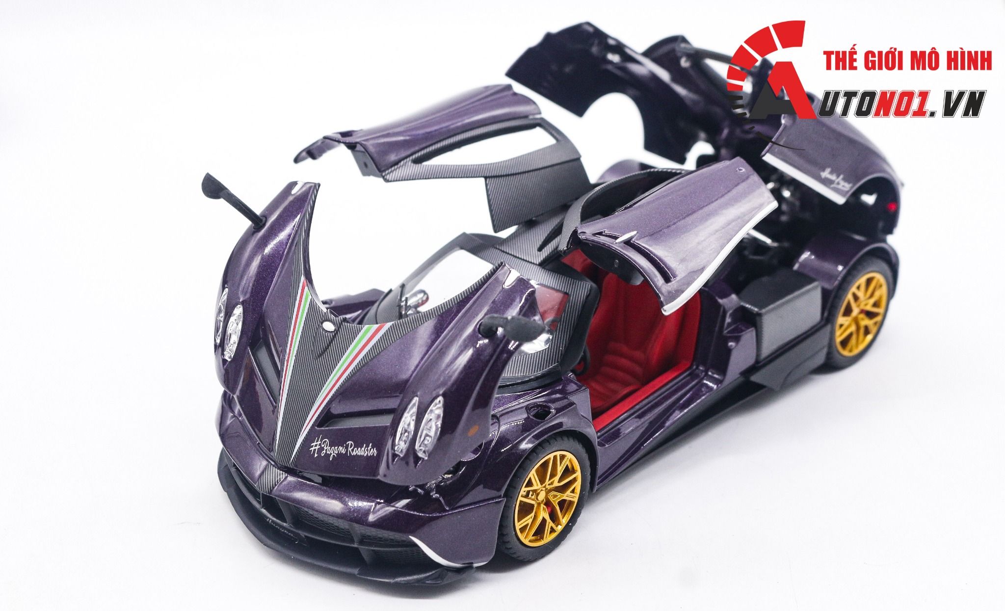 Mô hình xe Pagani Huayra Dinastia đánh lái được full open 1:24 Chezhi OT399