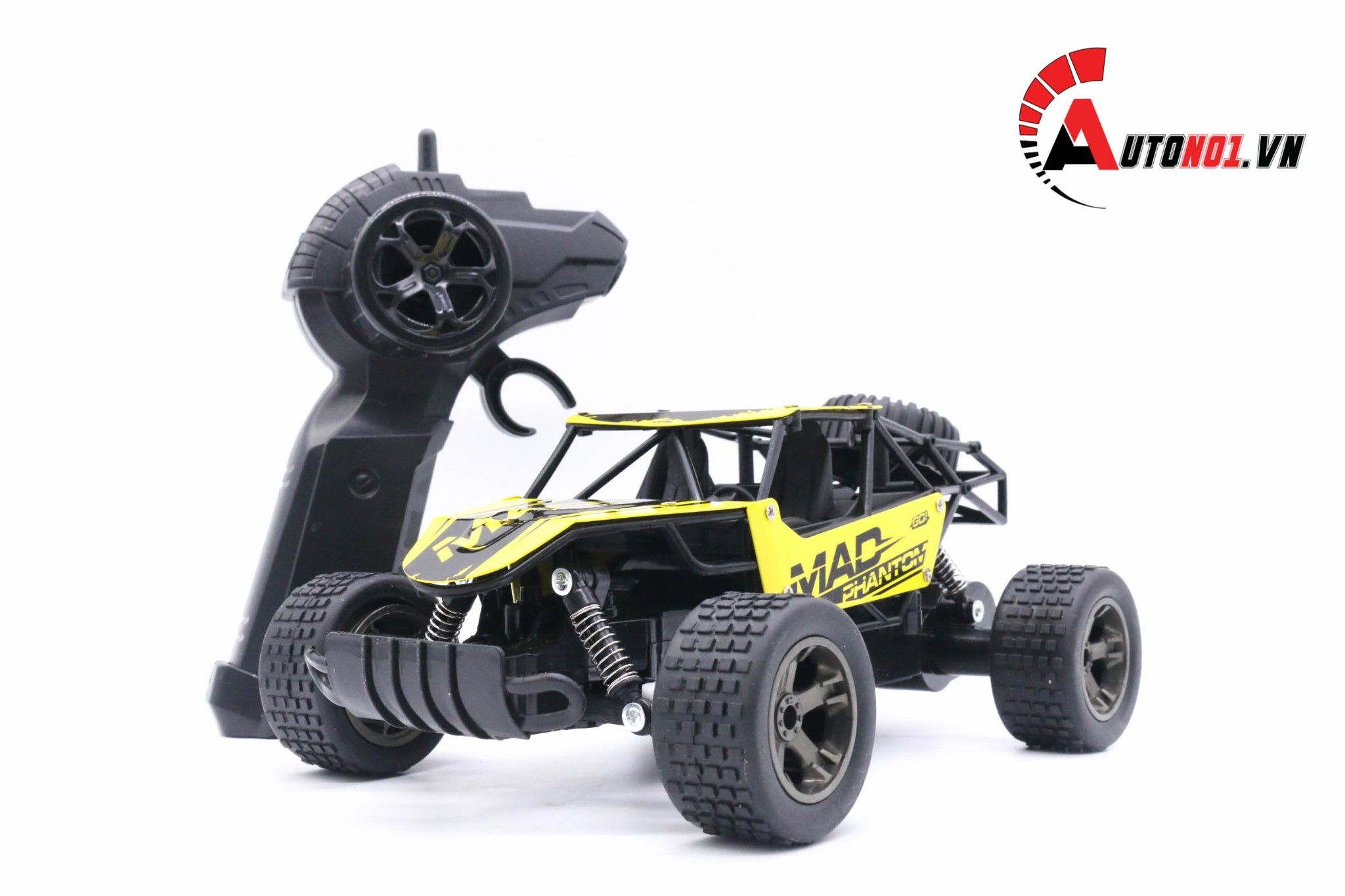  MÔ HÌNH XE ĐIỀU KHIỂN Ô TÔ OFF ROAD MAD PHANTOM YELLOW 1:18 HÃNG DEER MAN 6058 