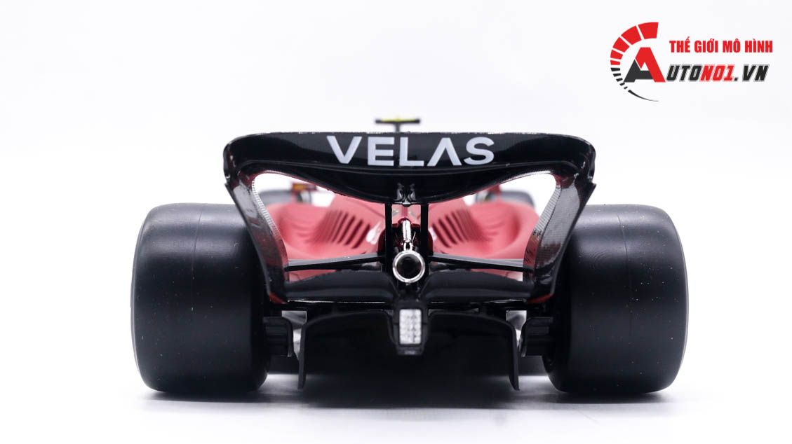 Mô hình xe đua F1-75 Ferrari Formula Racing 2022 tỉ lệ 1:18 Bburago 8115