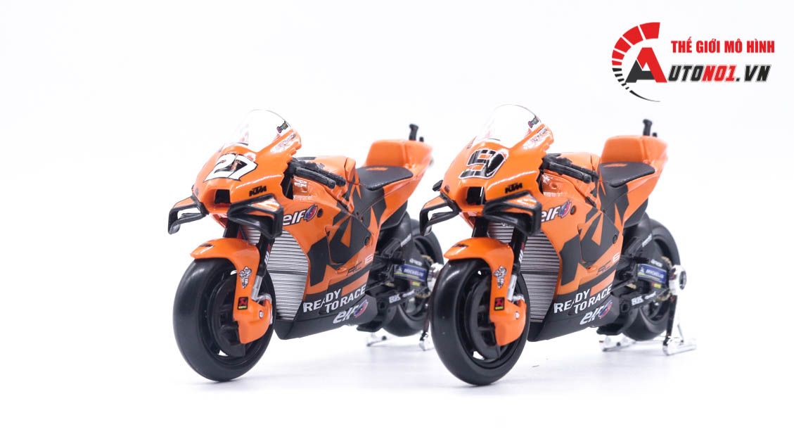 Mô hình xe mô tô GP KTM RC16 Factory Racing 2021 tỉ lệ 1:18 Maisto 8117