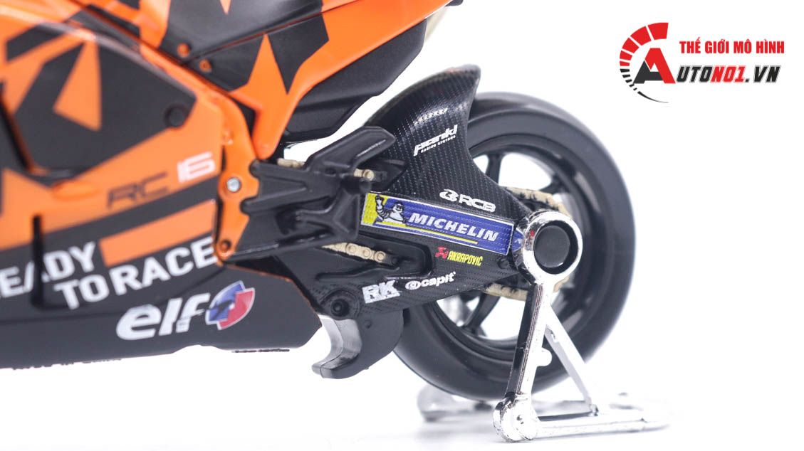  Mô hình xe mô tô GP KTM RC16 Factory Racing 2021 tỉ lệ 1:18 Maisto 8117 