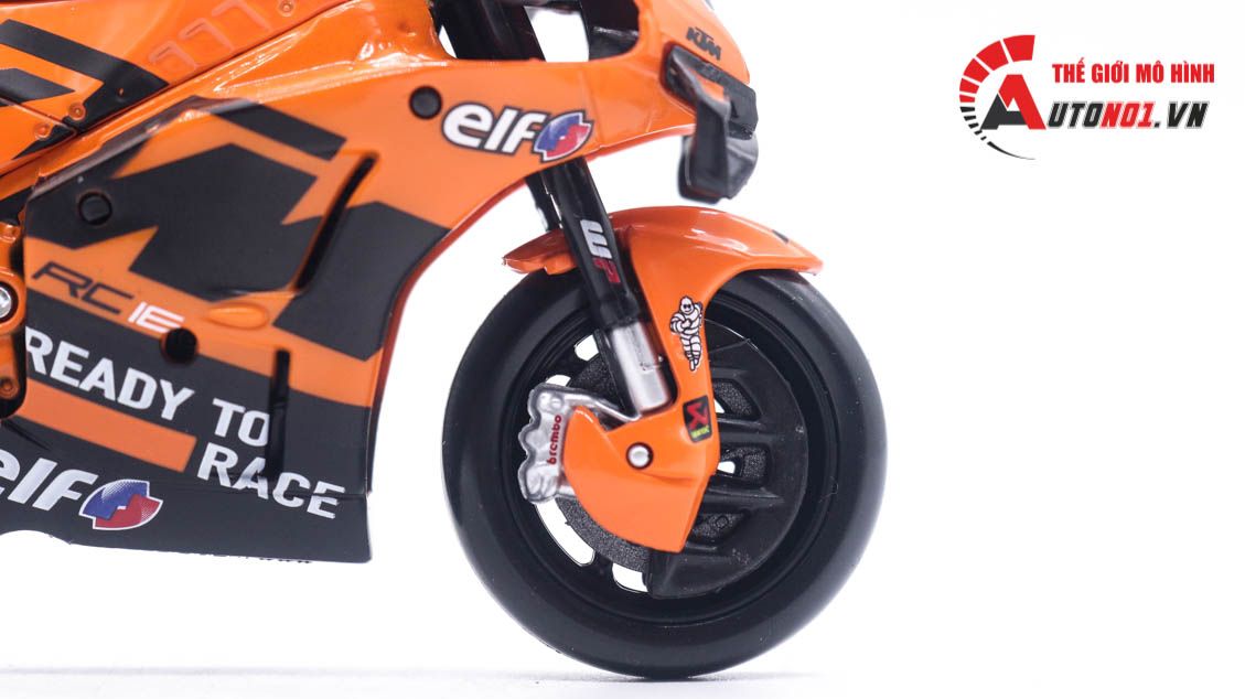 Mô hình xe mô tô GP KTM RC16 Factory Racing 2021 tỉ lệ 1:18 Maisto 8117
