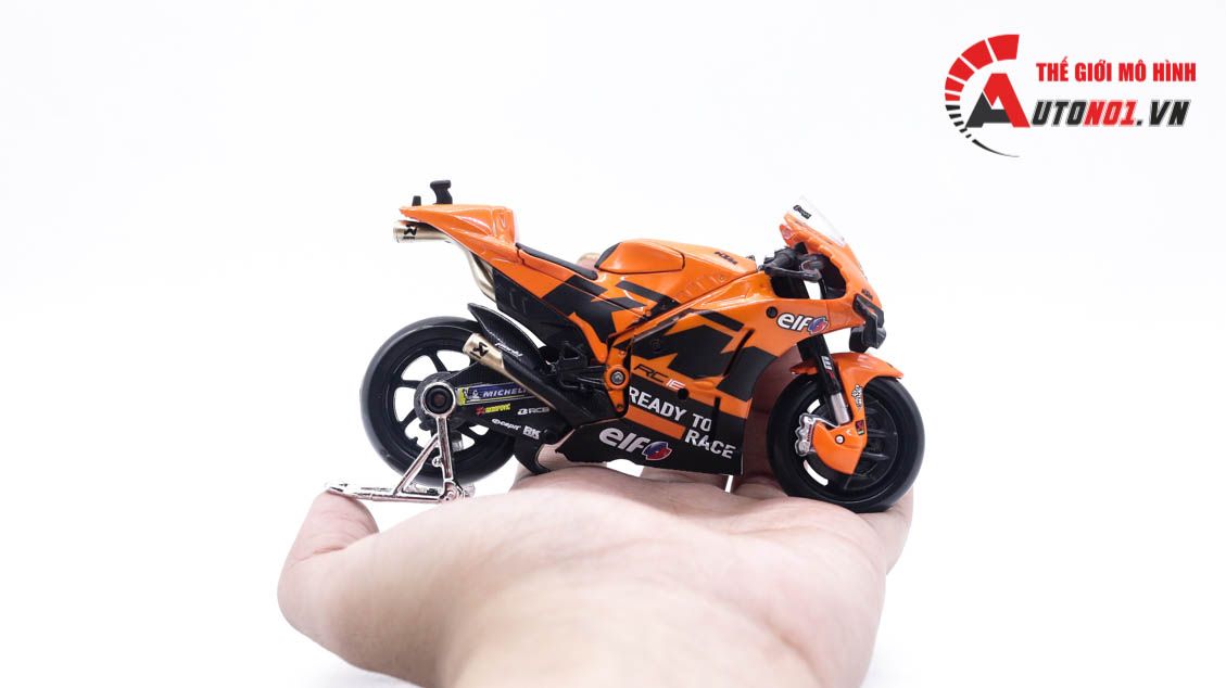 Mô hình xe mô tô GP KTM RC16 Factory Racing 2021 tỉ lệ 1:18 Maisto 8117