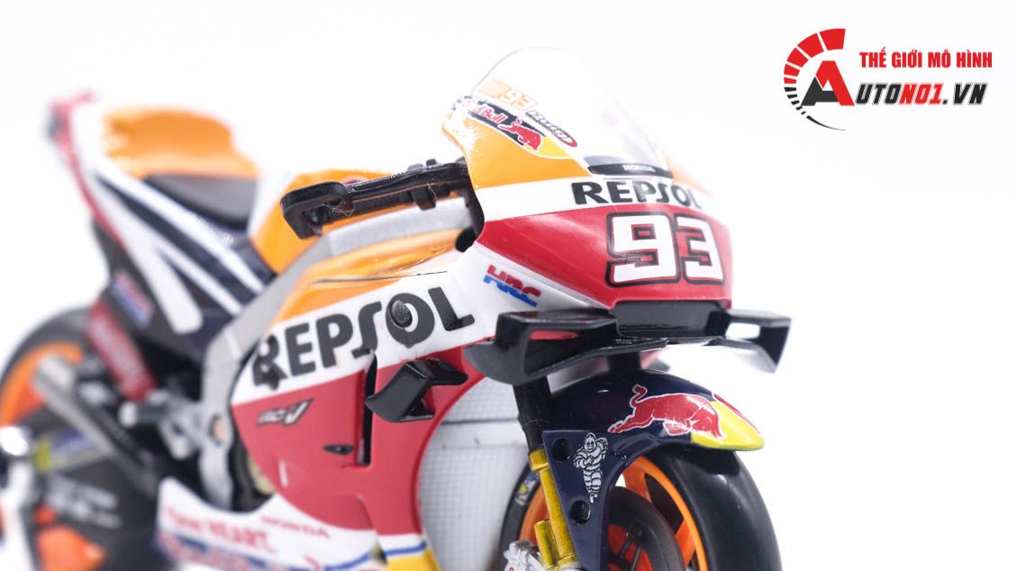 Mô hình xe mô tô GP Honda Repsol RC213V 2021 tỉ lệ 1:18 Maisto 8116