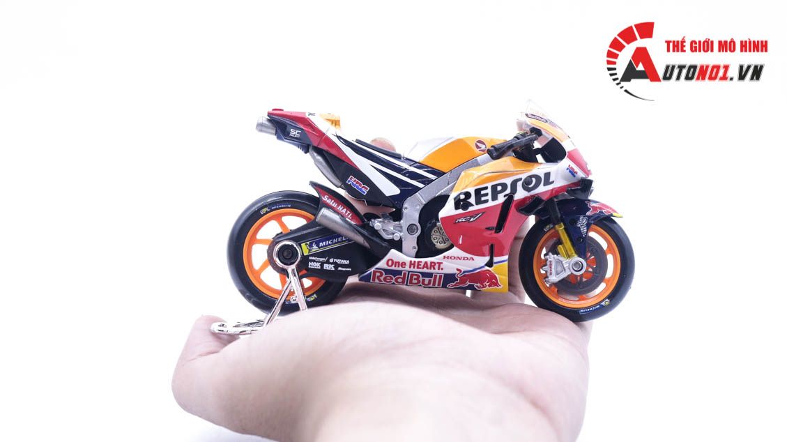 Mô hình xe mô tô GP Honda Repsol RC213V 2021 tỉ lệ 1:18 Maisto 8116