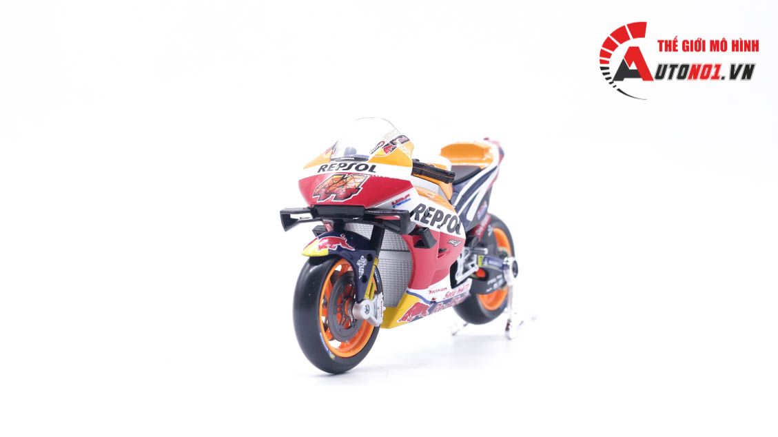 Mô hình xe mô tô GP Honda Repsol RC213V 2021 tỉ lệ 1:18 Maisto 8116