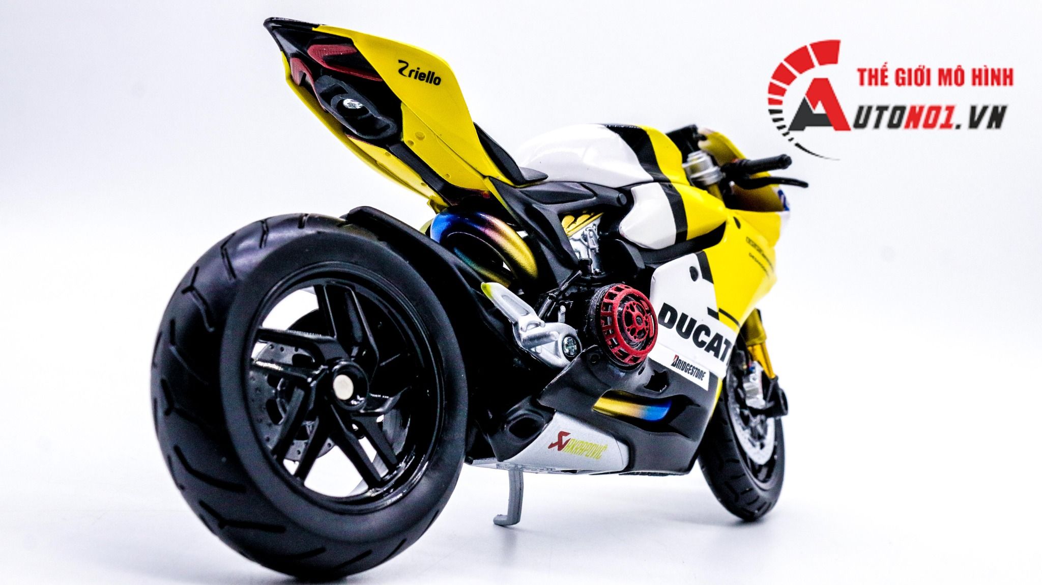 Mô hình xe độ Ducati 899 Panigale Nồi Khô Tỉ Lệ 1:12 Autono1 D077