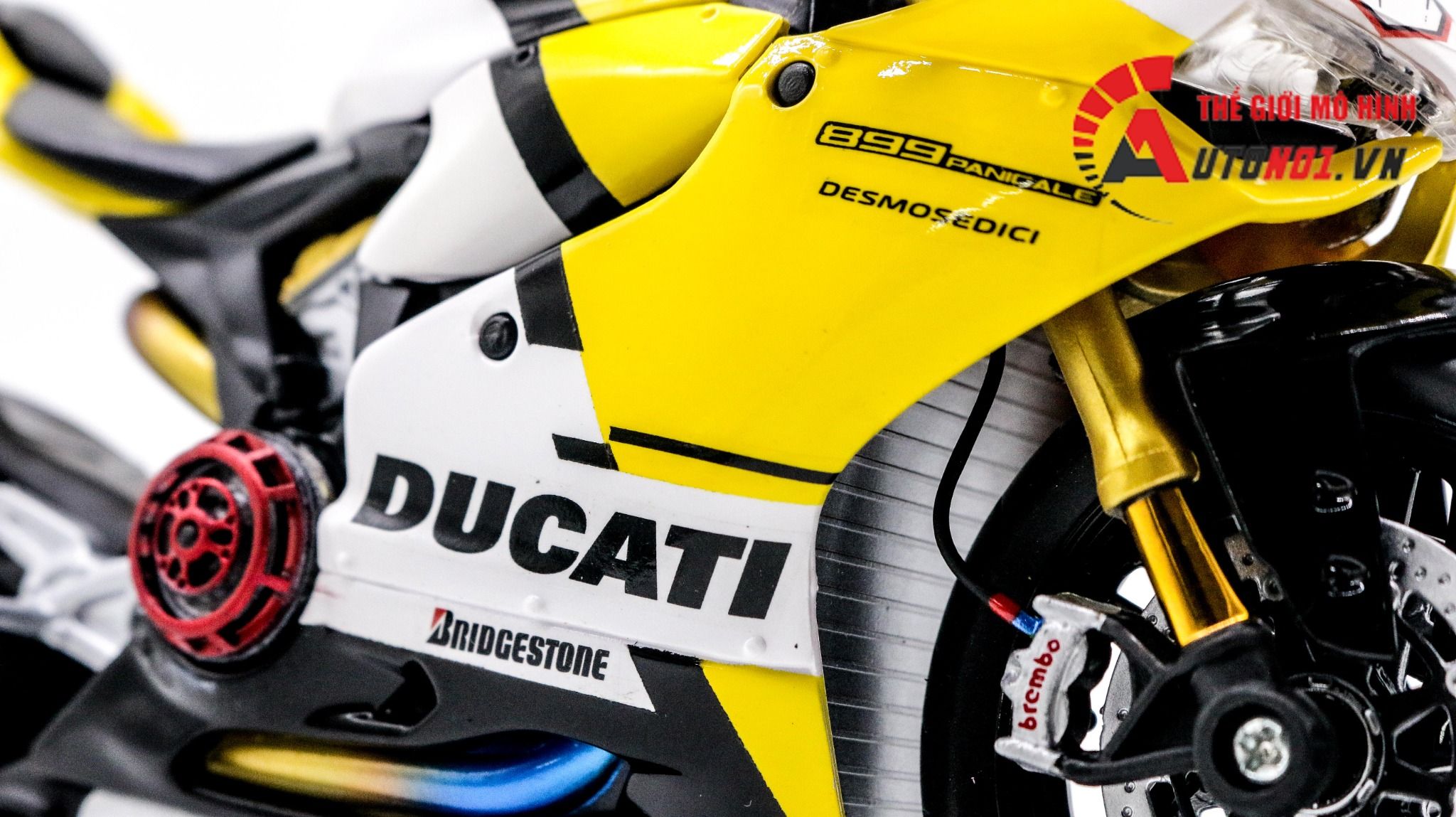 Mô hình xe độ Ducati 899 Panigale Nồi Khô Tỉ Lệ 1:12 Autono1 D077