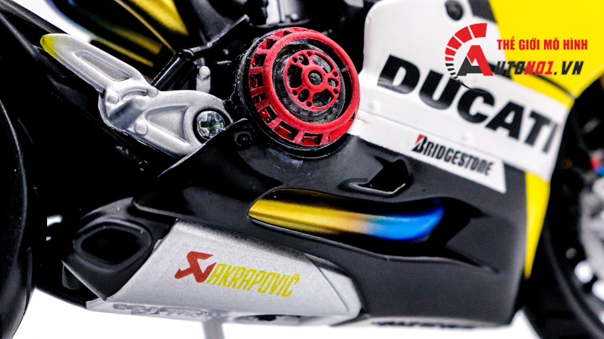 Mô hình xe độ Ducati 899 Panigale Nồi Khô Tỉ Lệ 1:12 Autono1 D077
