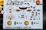  Decal nước Đua xe F1 Marlboro 1:18 63829d DC101 