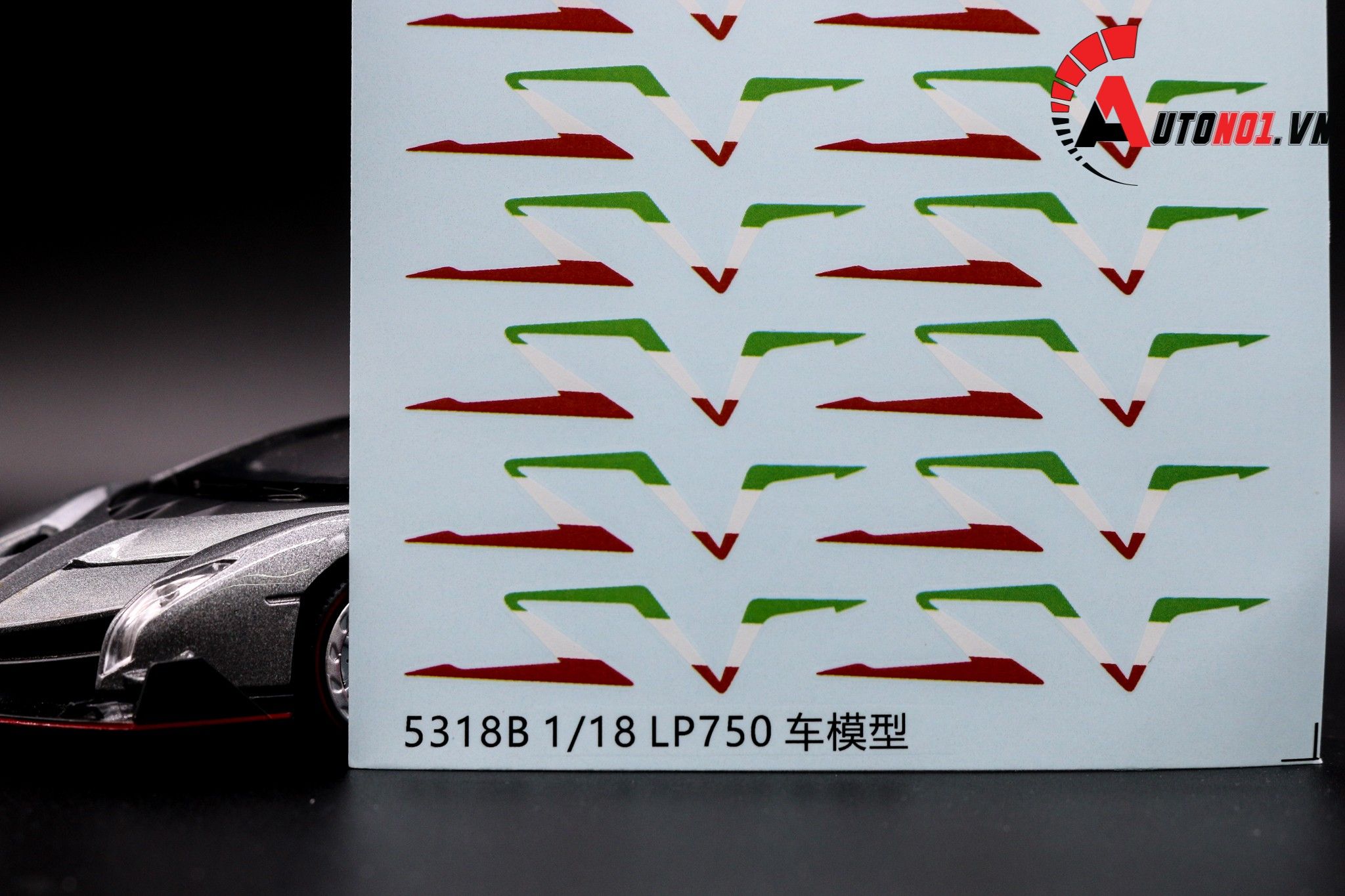  Decal nước Lamborghini SV Lp750 1:18 5318b DC096 