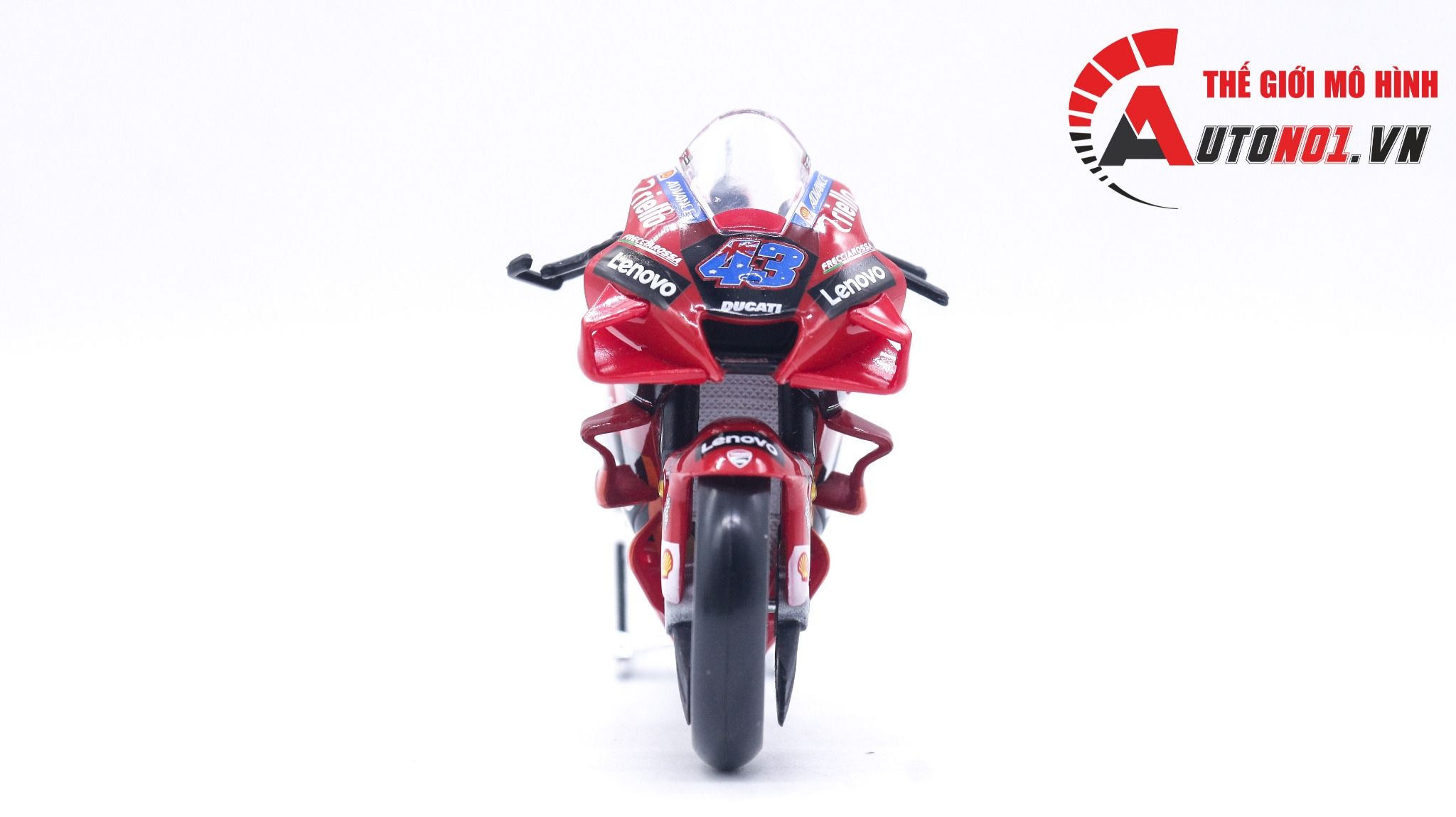 Mô hình xe mô tô GP Ducati Desmoscidici Lenovo Racing 2022 tỉ lệ 1:18 Maisto 8125