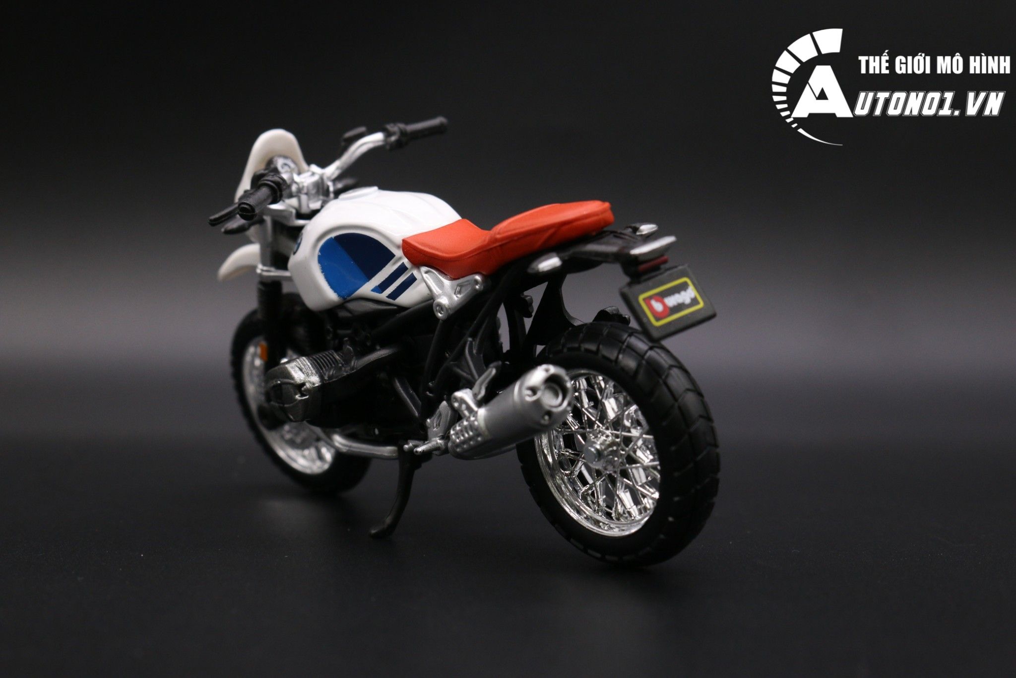 Mô hình xe Bmw r nine t urban gs 1:18 Bburago MT079