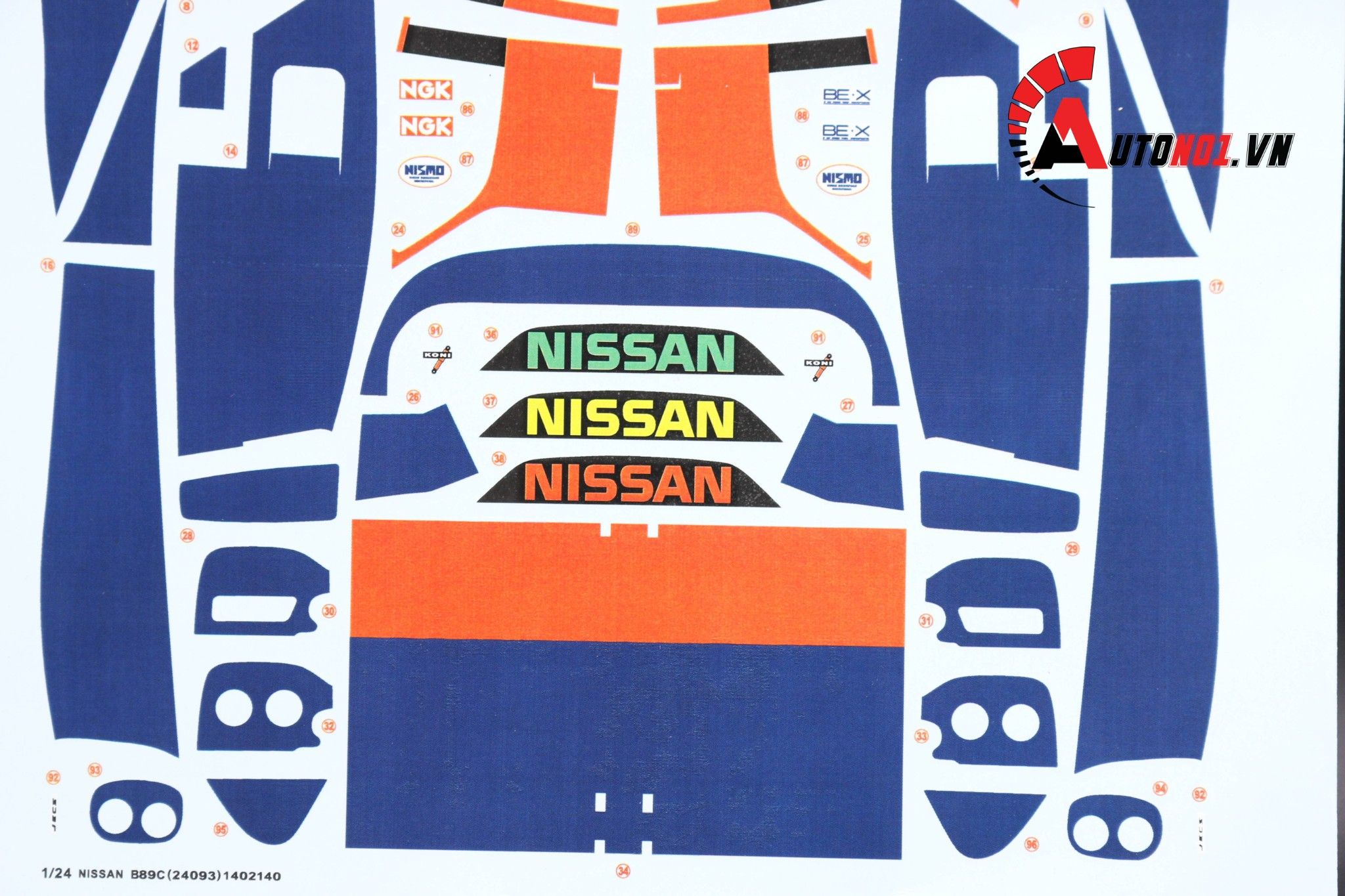  Decal nước Nissan 1:24 65278a DC078 