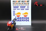  Decal nước Honda Ralliart Volk Repsol 20210 DC047 