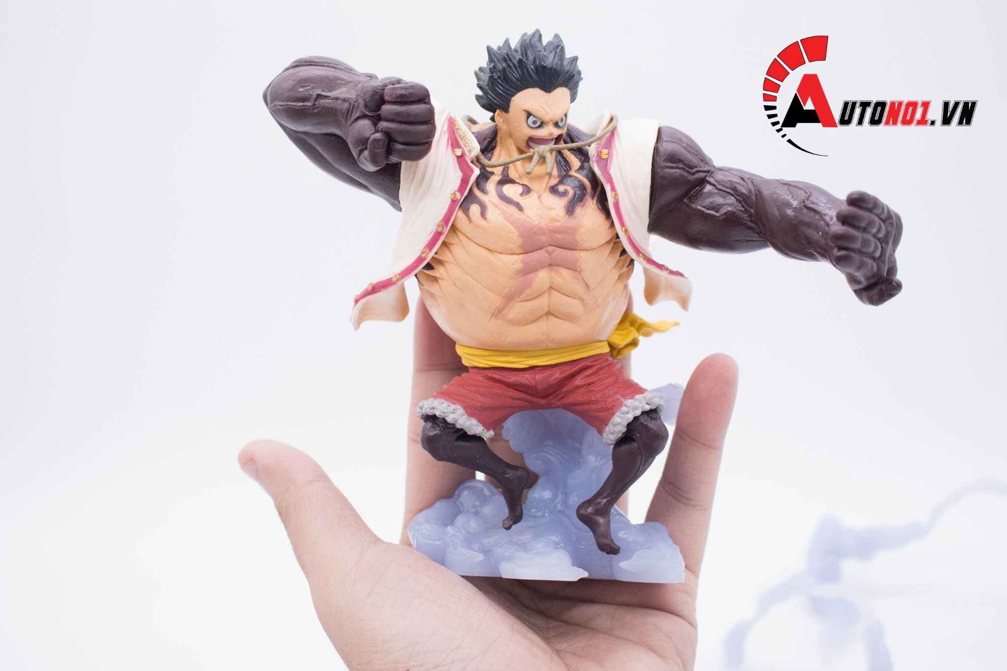 MÔ HÌNH NHÂN VẬT ONEPIECE LUFFY GEAR 4 ÁO TRẮNG 20CM