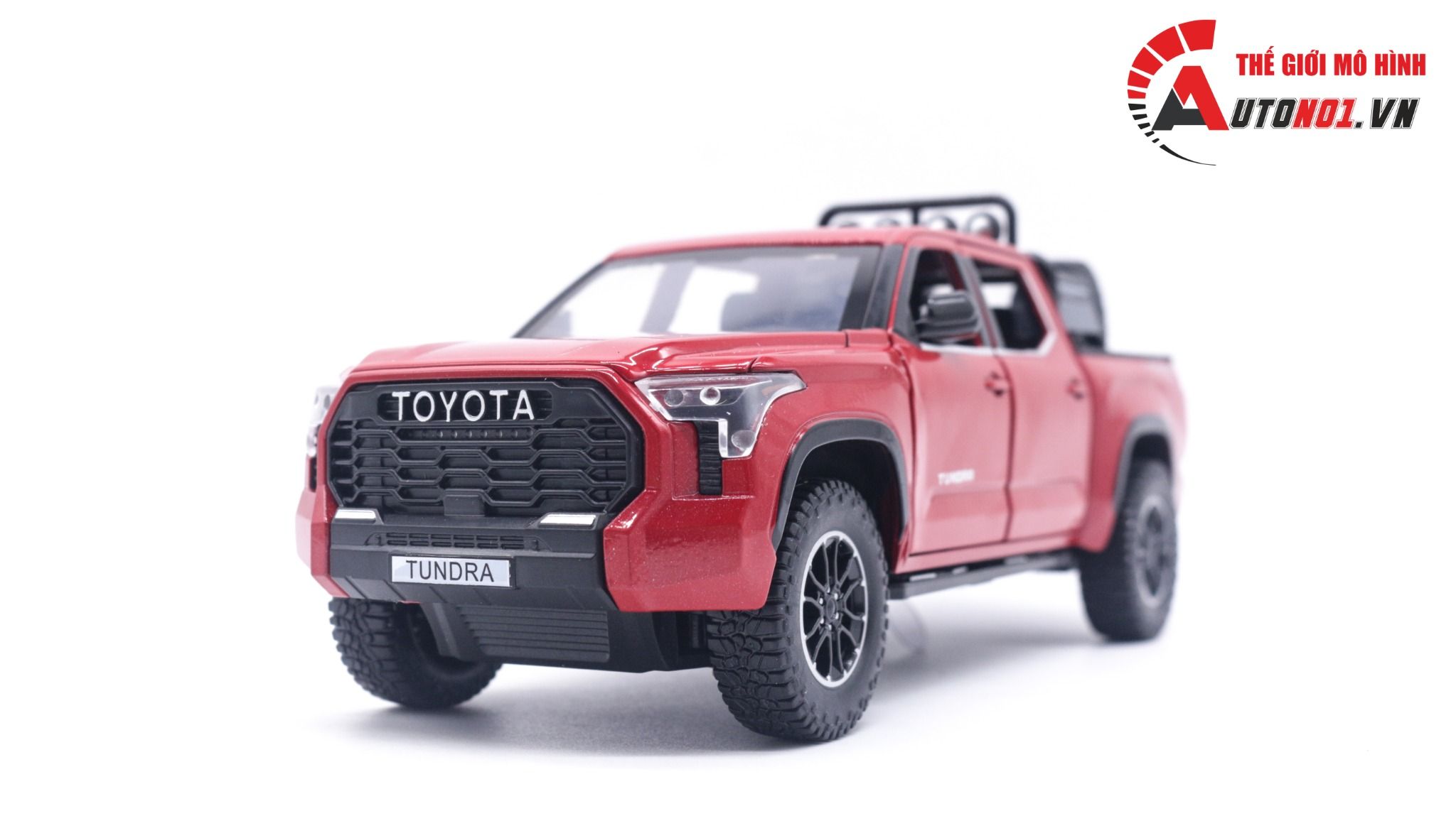 Mô hình xe bán tải Toyota Tundra TRD 4x4 1:24 Henteng model OT157