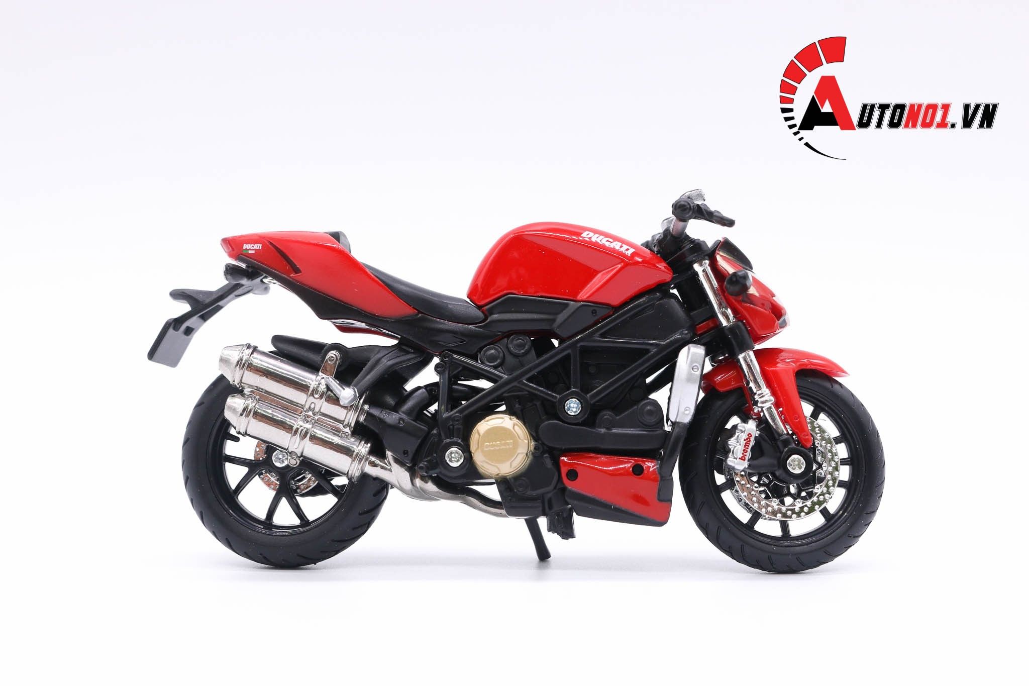 Mô hình xe mô tô Ducati Streetfighter s red 1:18 Maisto 5812