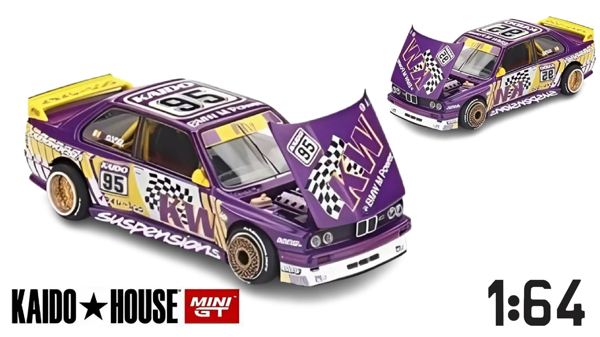Mô hình xe BMW M3 Kaido KW V1 1:64 Kaidohouse KHMG194
