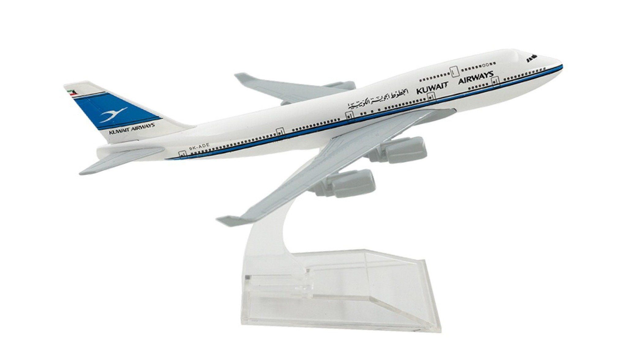 Mô hình máy bay Kuwait Airways Boeing B747-29BM 16cm MB16021