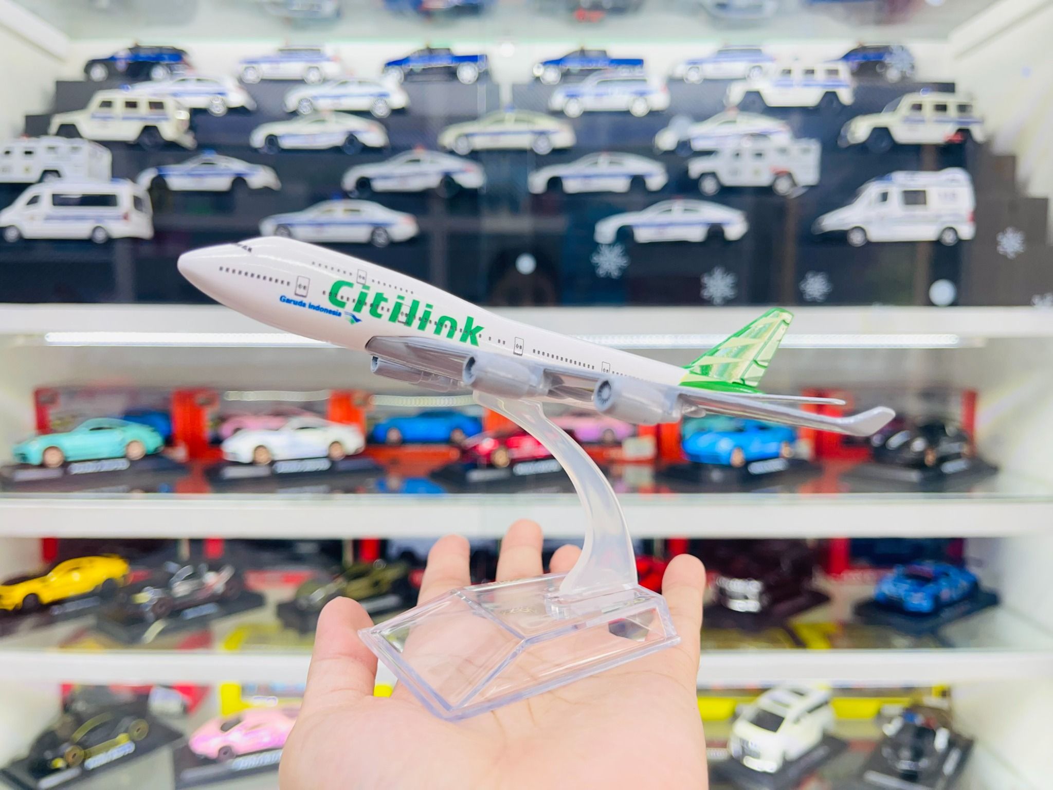Mô hình máy bay Indonesia Citilink Airways Boeing B747 16cm MB16030
