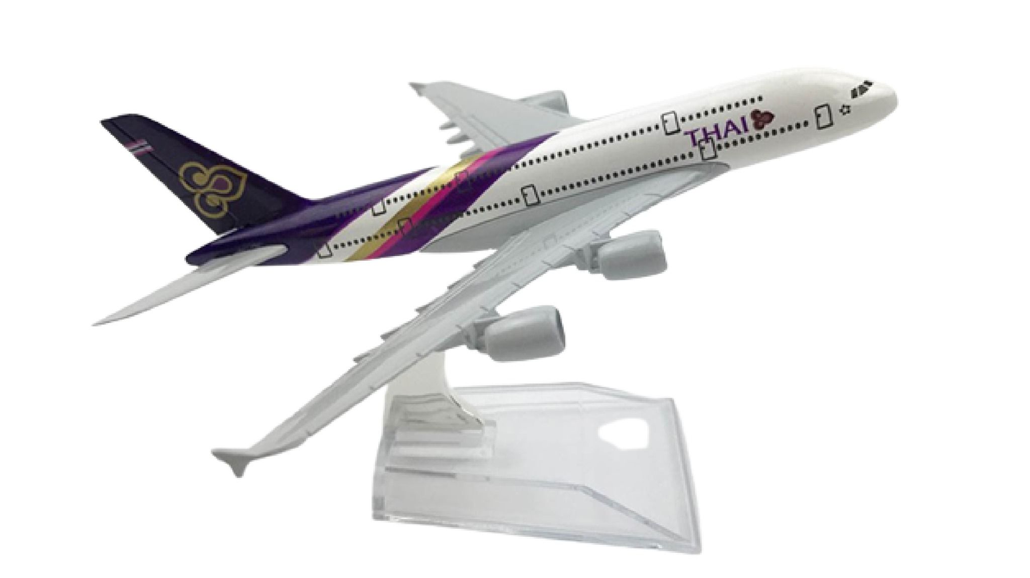 Mô hình máy bay Thai Airways Airbus A380 16cm MB16092