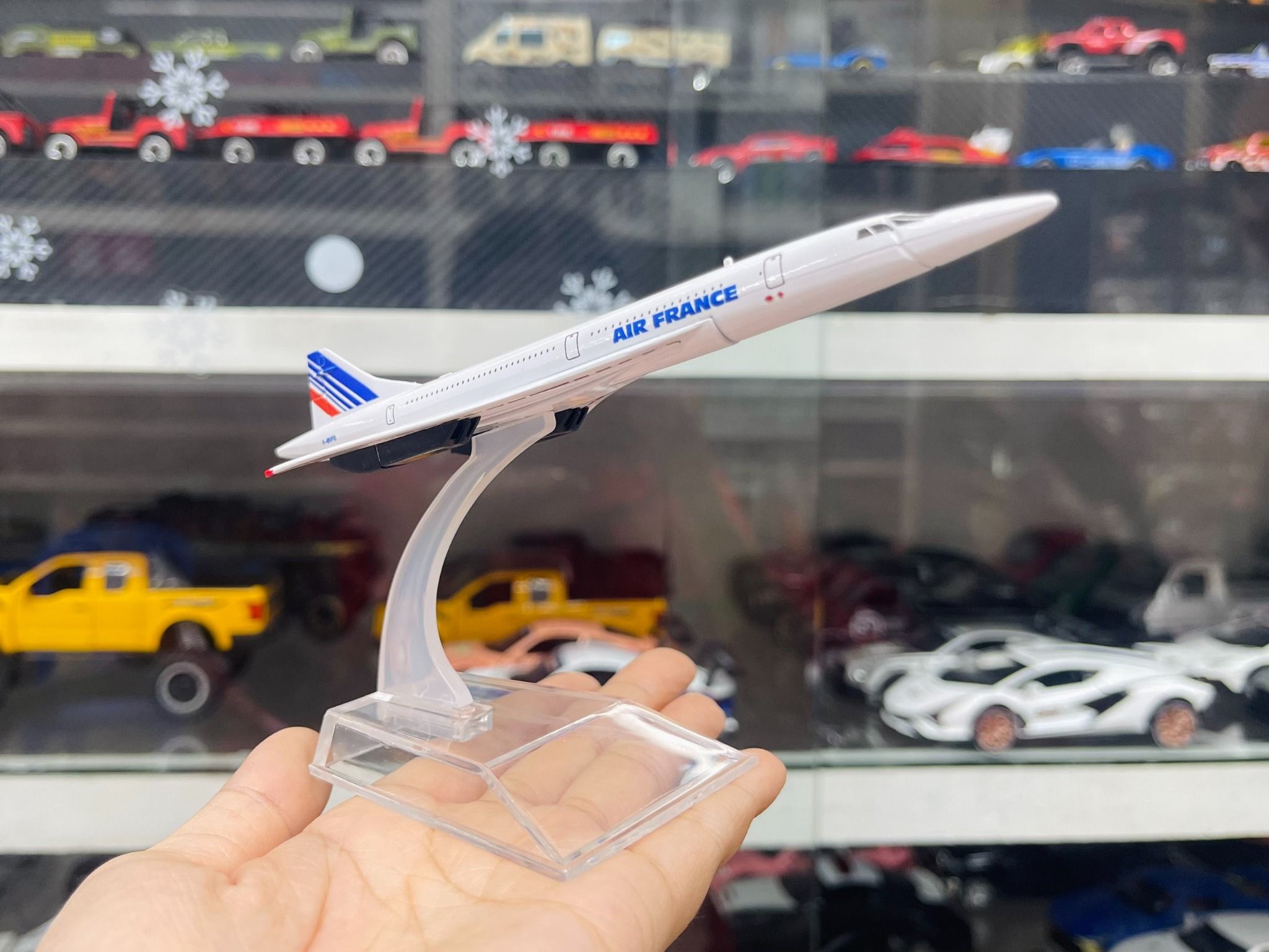 Mô hình máy bay phản lực Concorde Air France 16cm MB16162