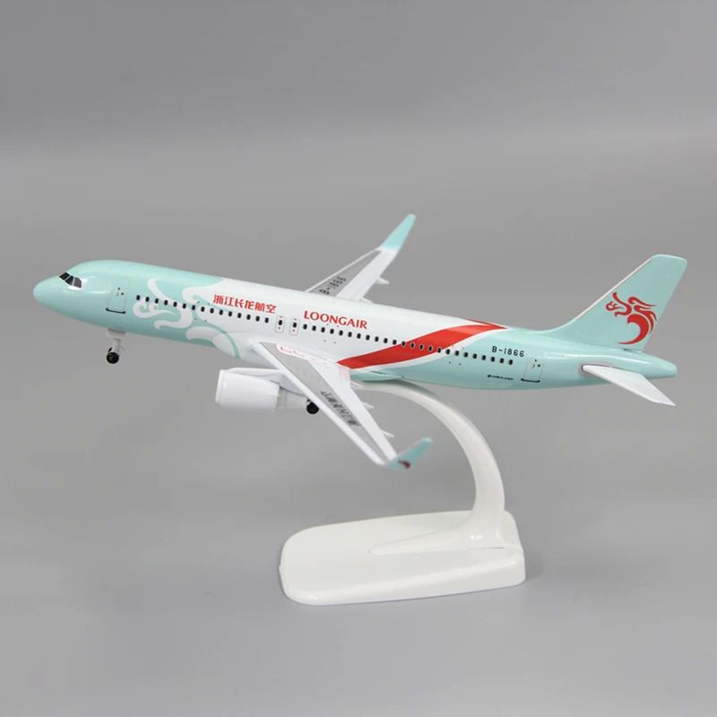 Mô hình máy bay Zhejiang Changlong Airbus A320 có bánh xe kích thước 20cm MB20124