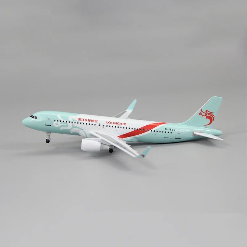 Mô hình máy bay Zhejiang Changlong Airbus A320 có bánh xe kích thước 20cm MB20124