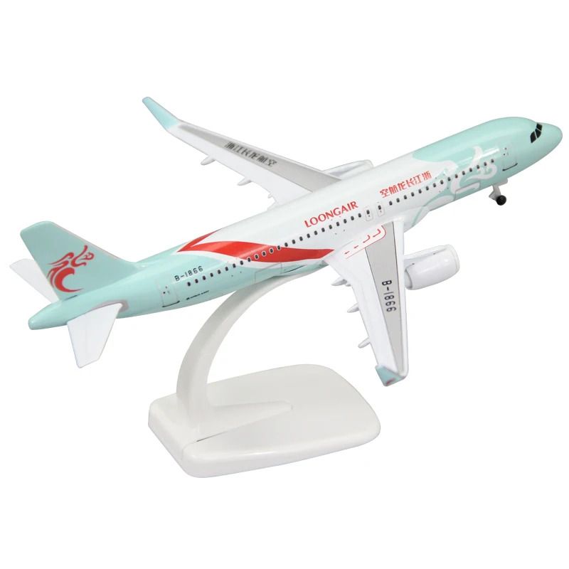 Mô hình máy bay Zhejiang Changlong Airbus A320 có bánh xe kích thước 20cm MB20124
