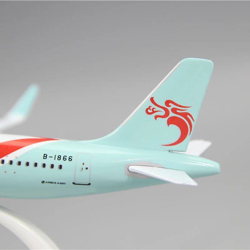Mô hình máy bay Zhejiang Changlong Airbus A320 có bánh xe kích thước 20cm MB20124