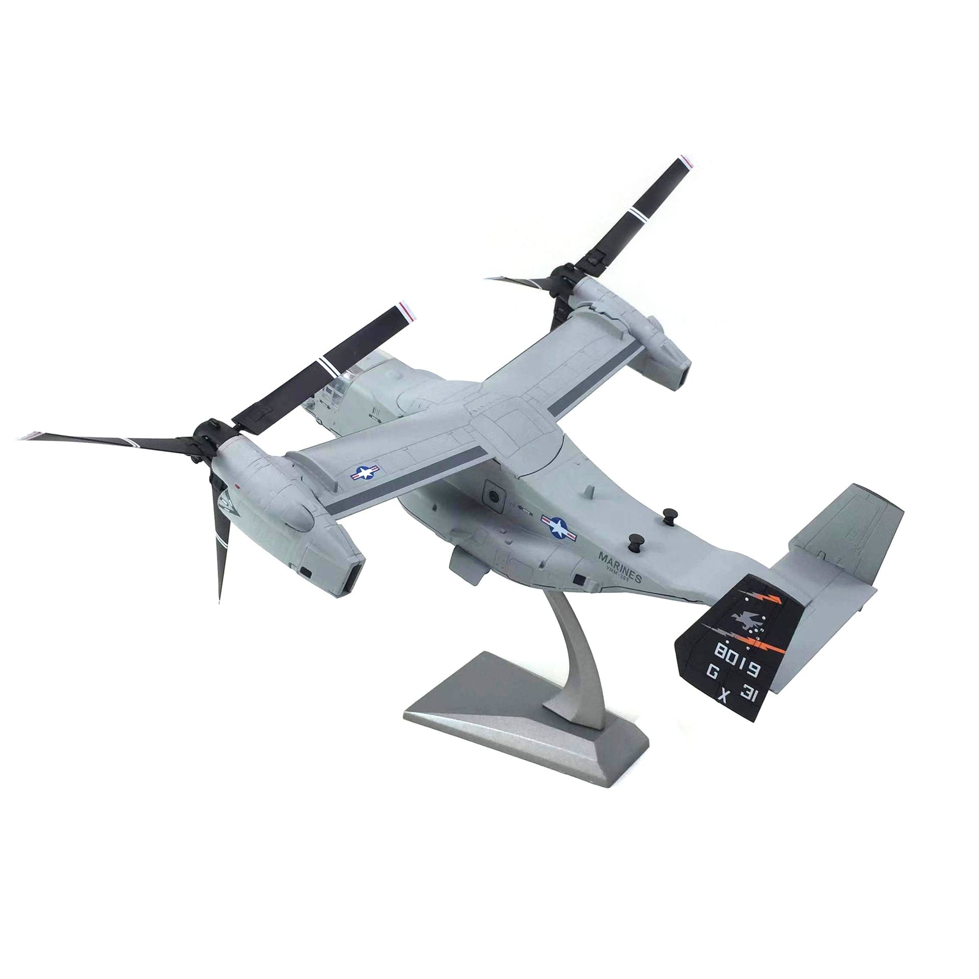 Mô hình máy bay vận chuyển cánh quạt Boeing Bell V-22 Osprey Marines grey tỉ lệ 1:72 Ns models MBQS034