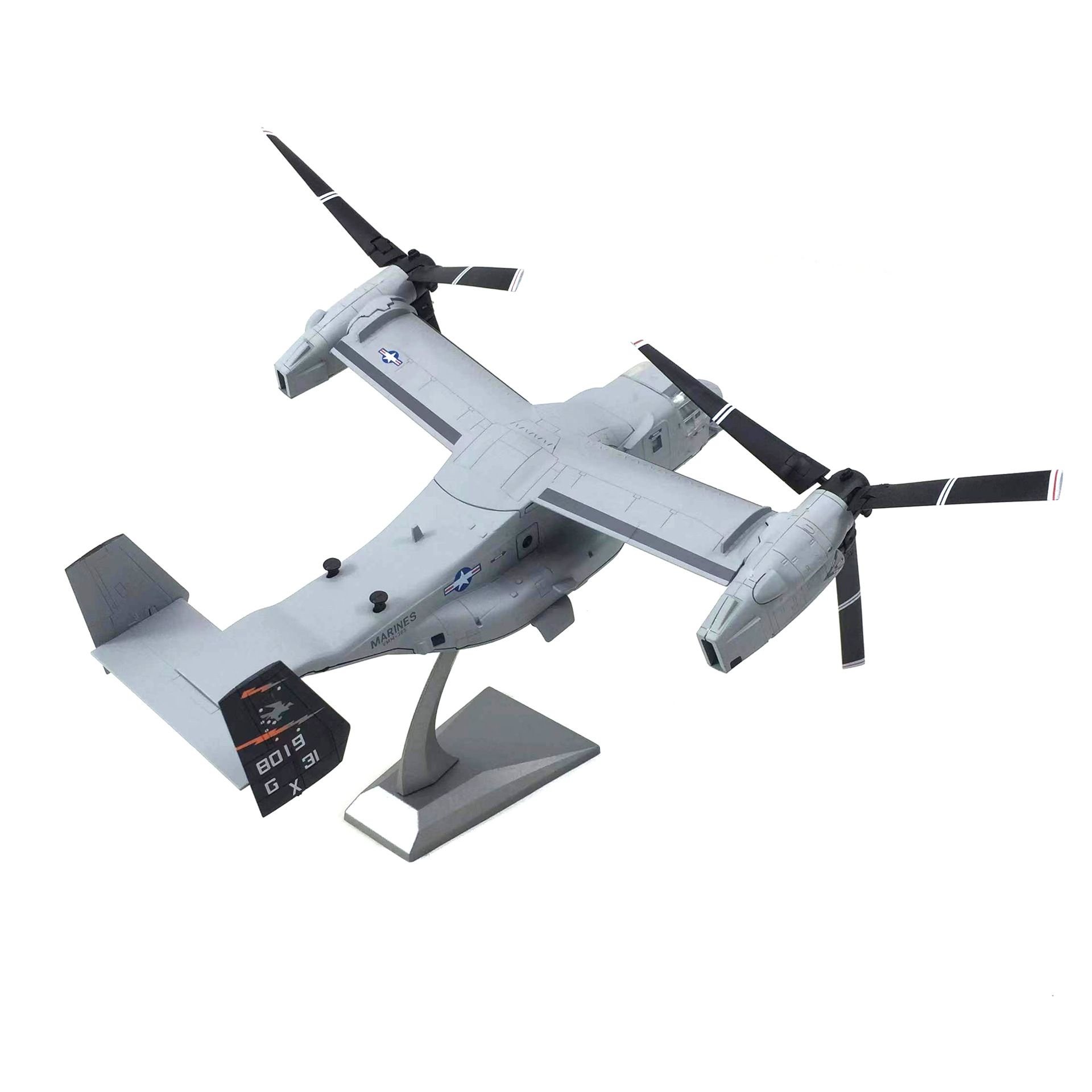 Mô hình máy bay vận chuyển cánh quạt Boeing Bell V-22 Osprey Marines grey tỉ lệ 1:72 Ns models MBQS034