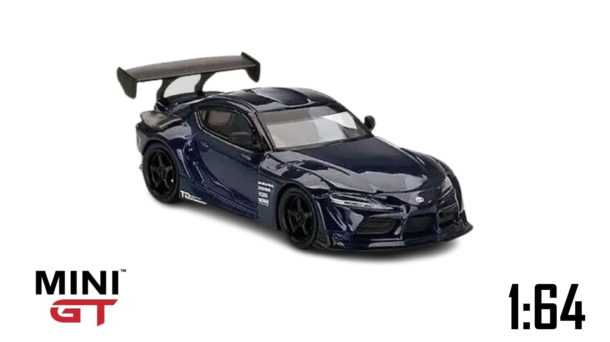 Mô hình xe HKS Toyota GR Supra (A90) Downshift Blue LHD tỉ lệ 1:64 MGT00368-L