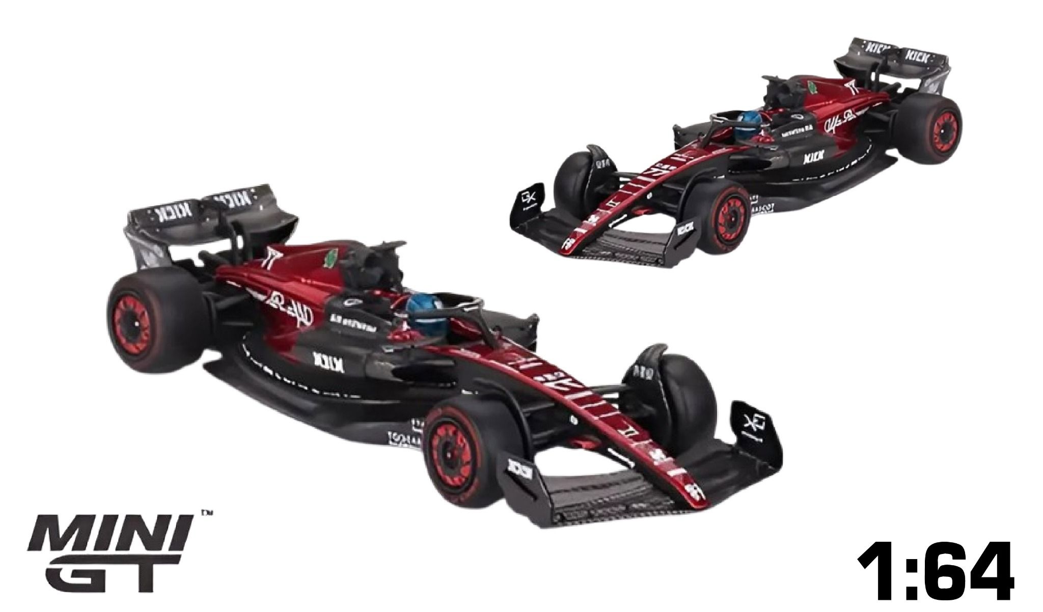 Mô hình xe đua F1 Alfa Romeo C43 #77 Valtteri Bottas 2023 F1 2023 Australian GP tỉ lệ 1:64 MiniGT MGT00729