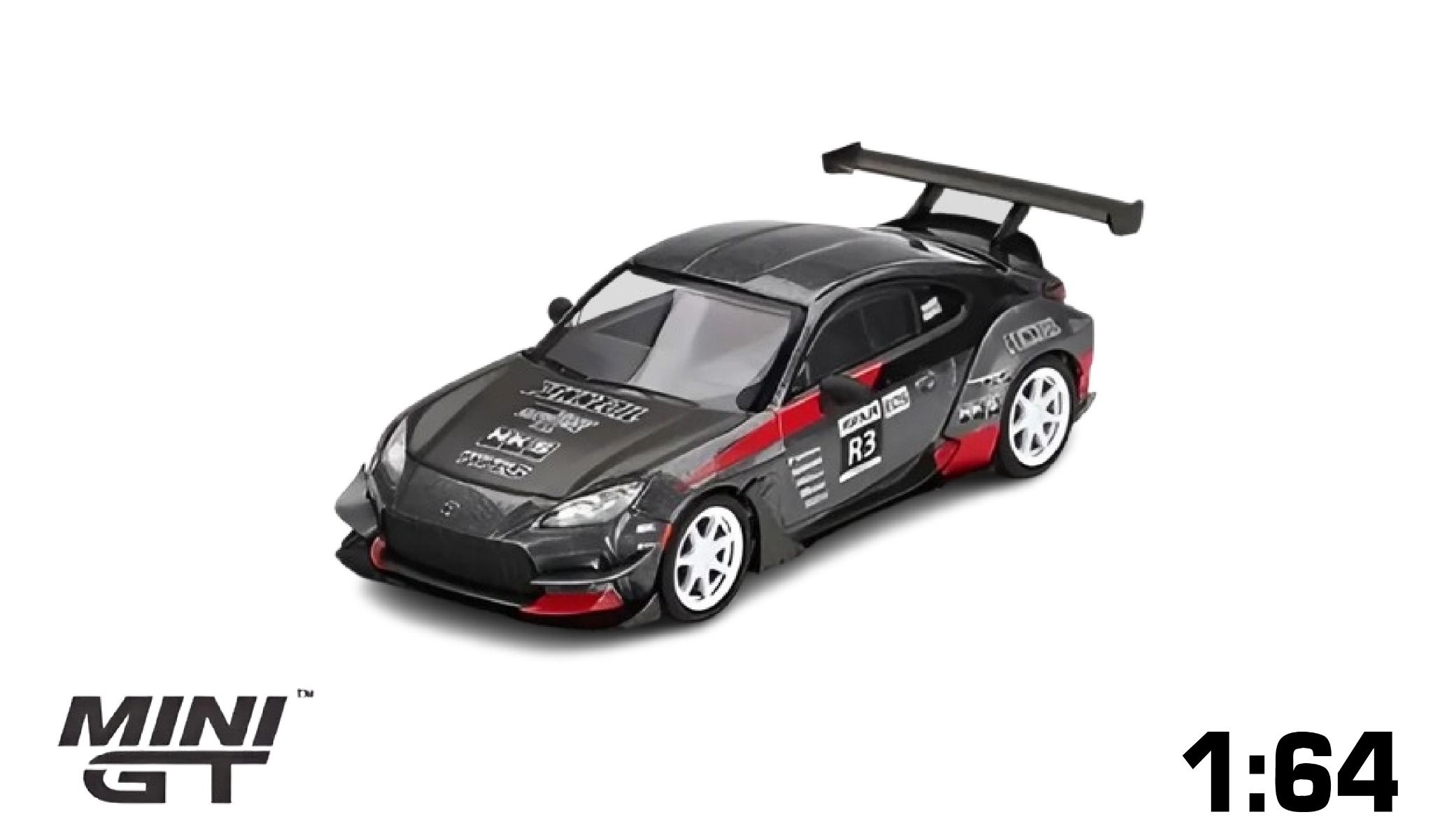 Mô hình xe Toyota GR86 Larry Chen's HKS Turbocharged GR86 LHD tỉ lệ 1:64 MINIGT MGT00820-CH