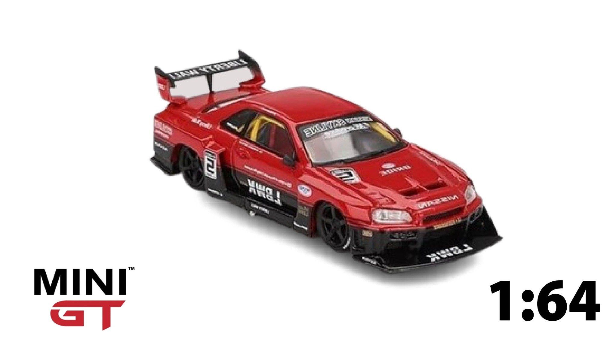 Mô hình xe Nissan LB-ER34 Super Silhouette SKYLINE Red/Black MGT00843
