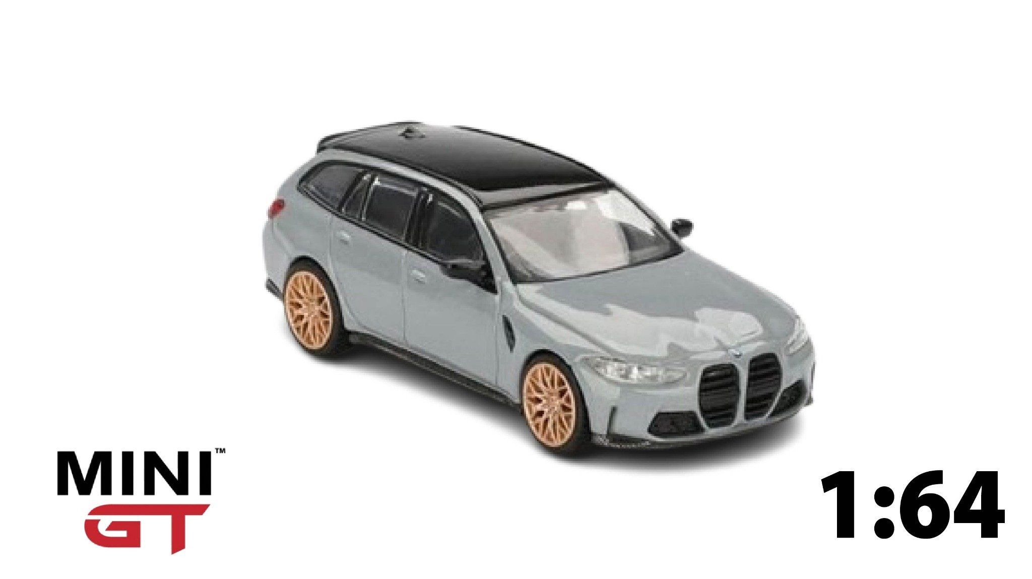 Mô hình xe BMW M3 Competition Touring Brooklyn Grey tỉ lệ 1:64 MiniGT MGT00864