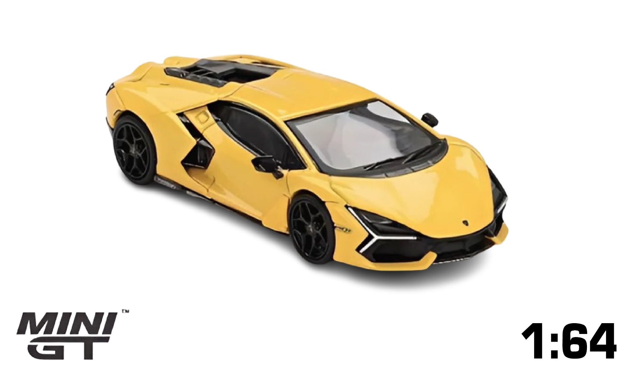 Mô hình xe Lamborghini Revuelto Giallo tỉ lệ 1:64 MiniGT MGT00886-CH