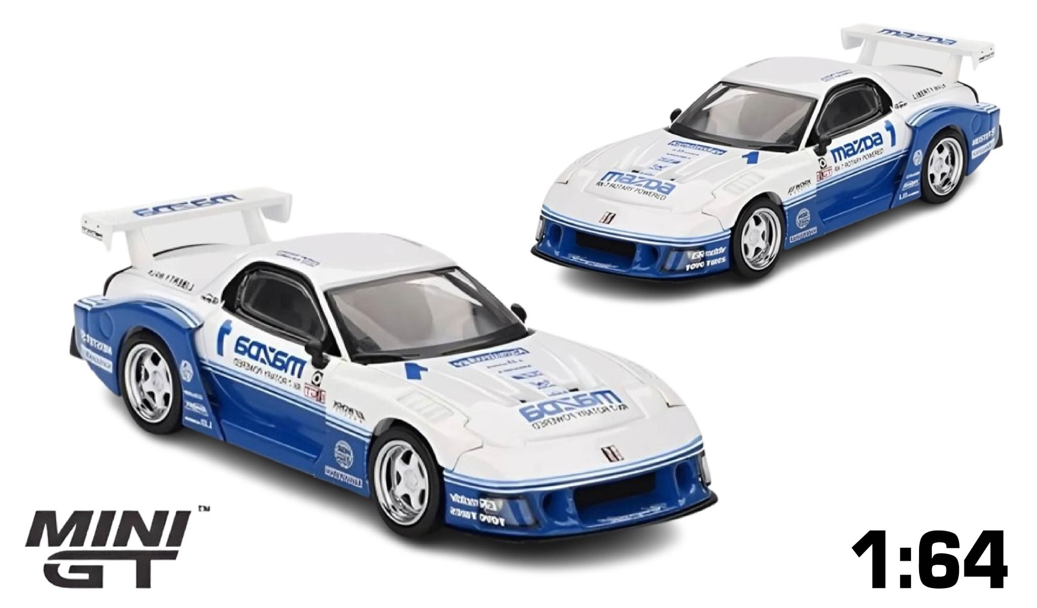 Mô hình xe MAZDA RX-7 LB-Super Silhouette IMSA tỉ lệ 1:64 MiniGT MGT01011