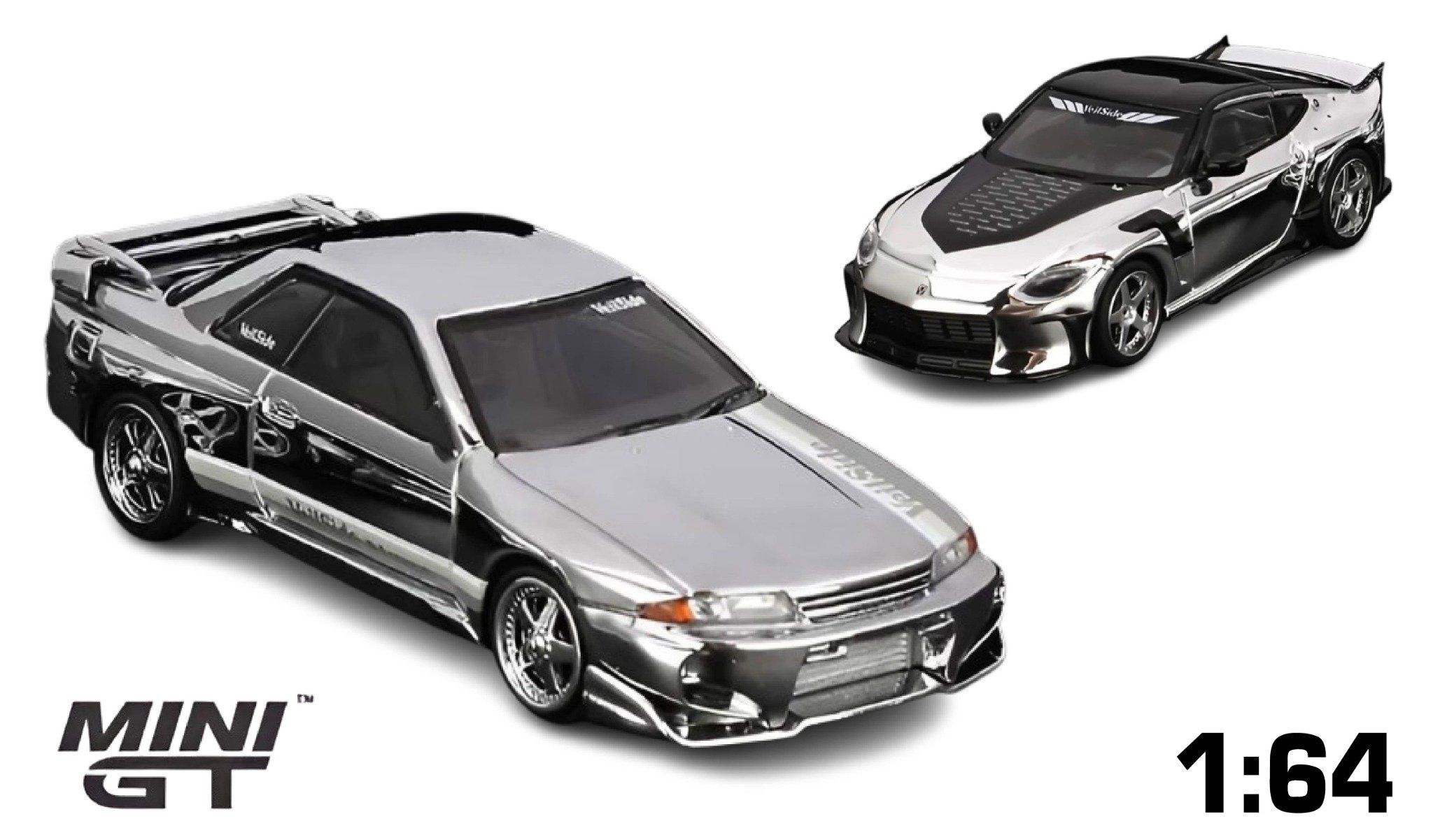 Mô hình xe VeilSide Hobby Expo China 2025 Chrome Set tỉ lệ 1:64 MiniGT MGTS0017