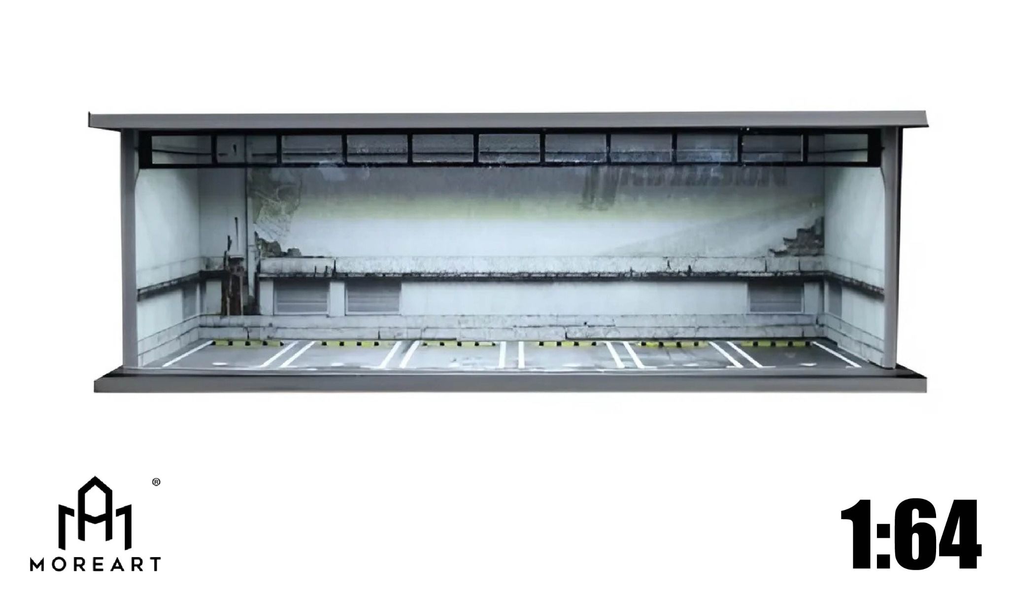 Hộp trưng bày mô phỏng Underground Parking Lot Lighting Assembly Scene tỉ lệ 1:64 MoreArt MO914057