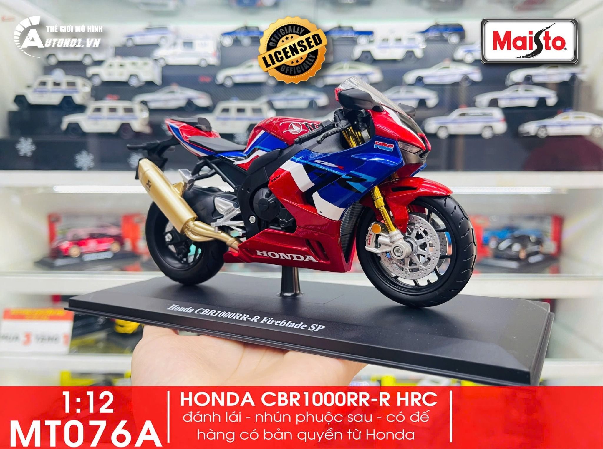 Mô hình xe Honda CBR 1000RR-R Fireblade SP 1:12 Maisto MT076