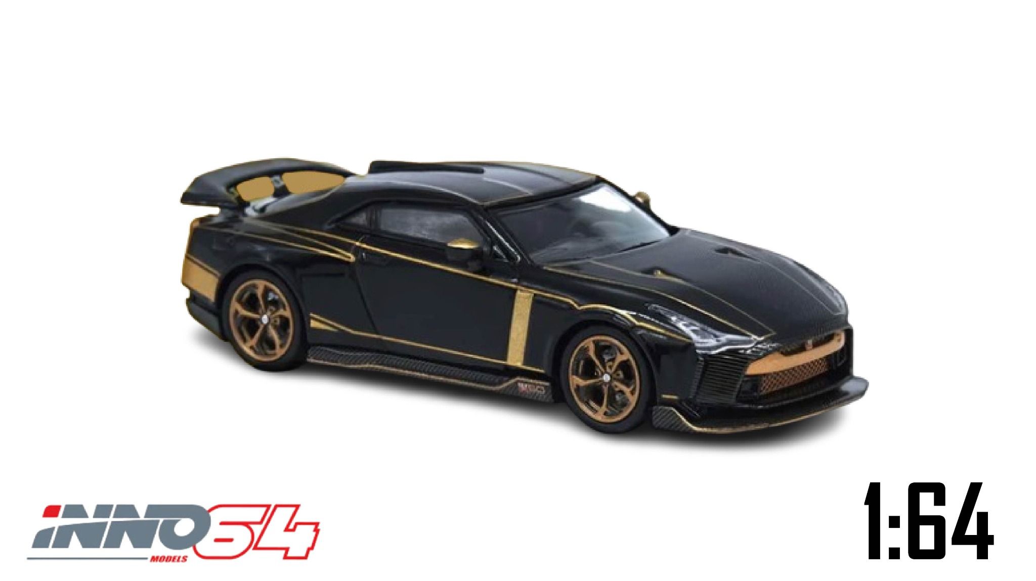 Mô hình xe Nissan GT-R50 By ITALDESIGN Black tỉ lệ 1:64 Inno64 IN64-R50-BLK