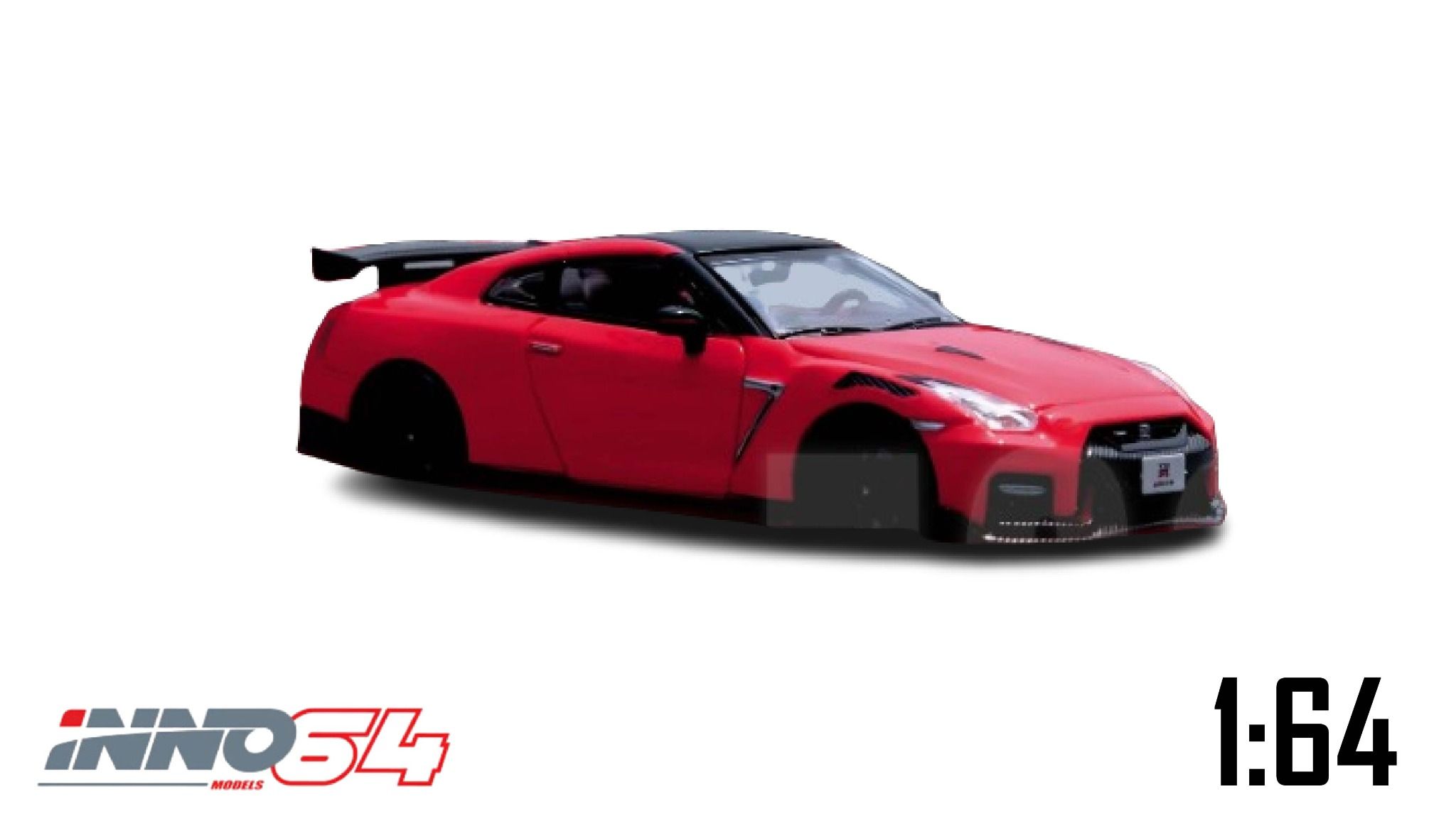 Mô hình xe Nissan GT-R (R35) Nismo Red tỉ lệ 1:64 Inno64 IN64-R35N-RED