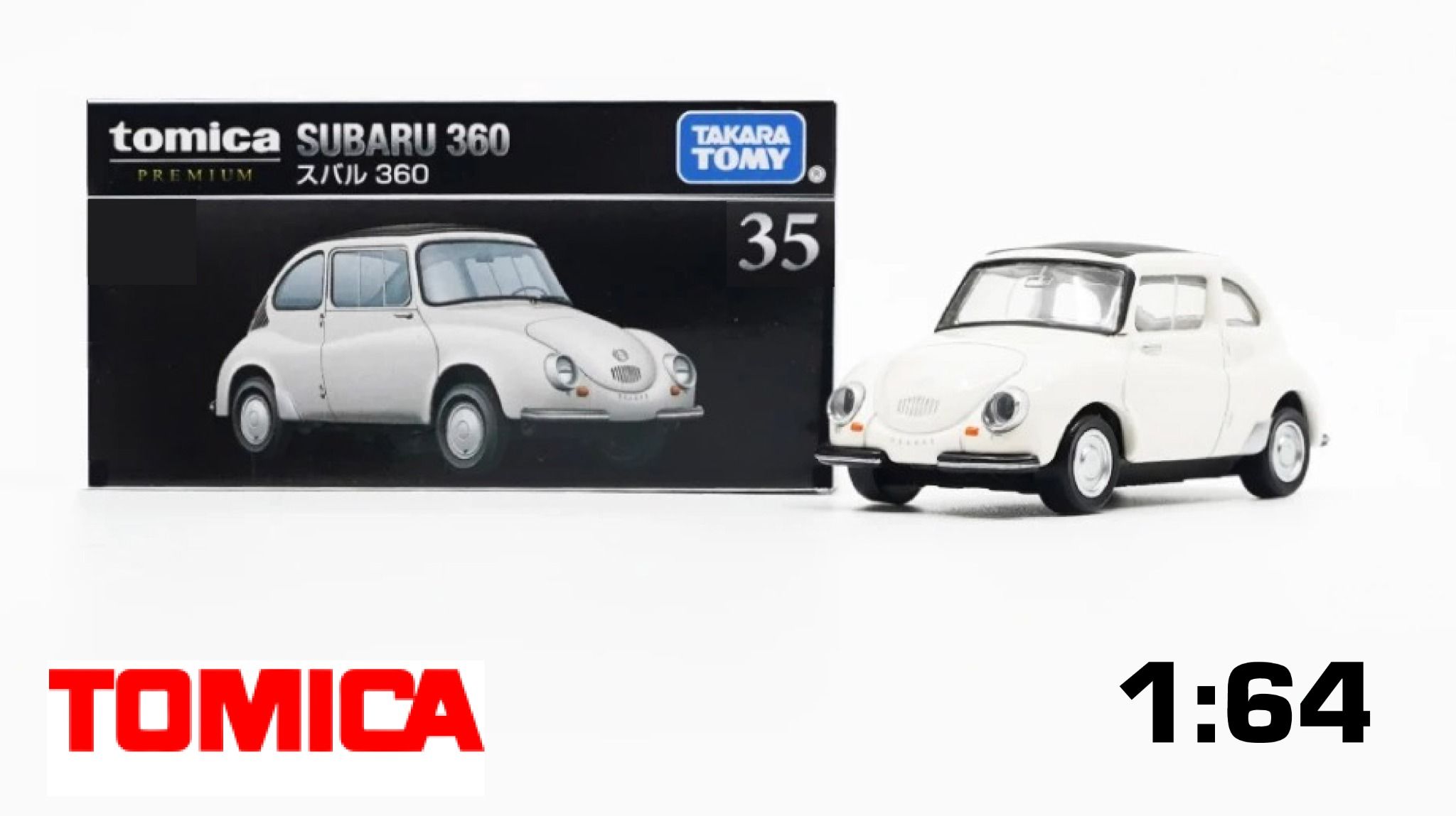 Mô hình xe Subaru 360 white No.35 tỉ lệ 1:64 Tomica Premium 933892