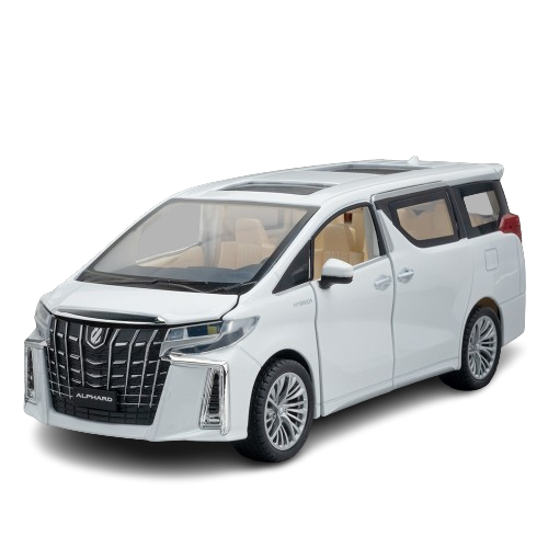  Mô hình xe Toyota Alphard 2022 full open - full kính - đánh lái được tỉ lệ 1:24 Metal Model OT441 