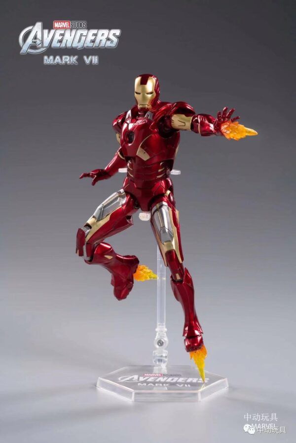 Mô hình nhân vật Marvel Iron man người sắt MK7 Mark VII SHF tỉ lệ 1:10 18CM ZD Toys FG262
